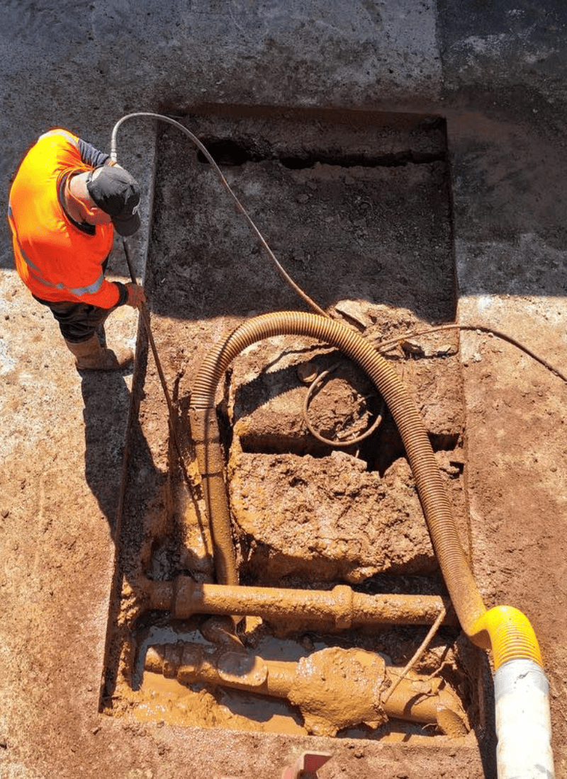 digging with pipe digging with pipe