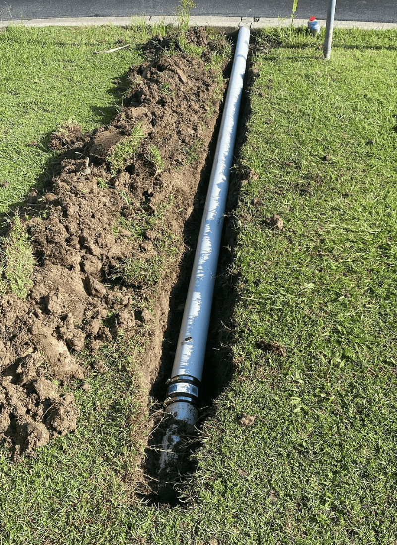pipe on ground